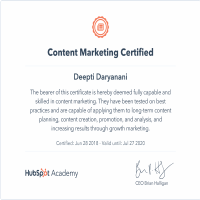 Content Marketing Certified | HubSpot Academy