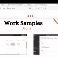 Asana Work Samples