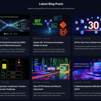 Blog posts on Next.js, Git, Front-end tips, JavaScript