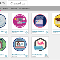 My badges in Credly