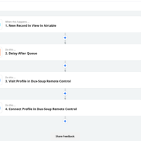 Zap that allows to control LinkedIN remotely