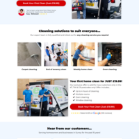 High-Converting Lead Generation Landing Page For Clean Home.