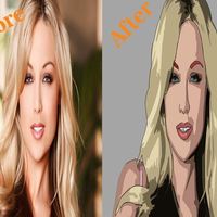 Conversion of original picture to vector or cartoon picture