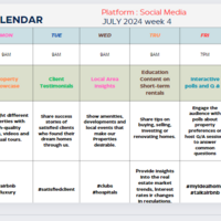 Social Media Content Calendar