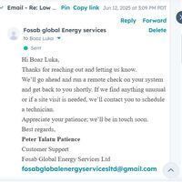 Replied Email From Patience Using Email SUpport