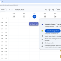 Sample Work: Calendar Management & Scheduling