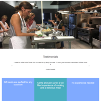 Cooking Class Website