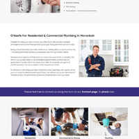 O'Keefe Plumbing Services Website