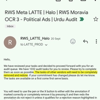 Invitation to work on RWS Data Annotation Audit