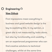 My github from my link
