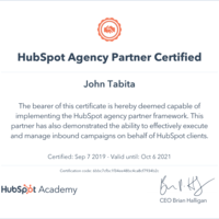 HubSpot Agency Partner Certification