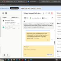 Work samples on Intercom
