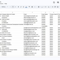 Apollo Generation Exported as CSV File