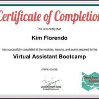 Virtual Assistant Training Certificate