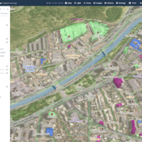 Power BI: Mapbox site planning w/ 3D buildings