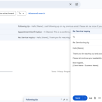 Email response for inquiry (drafted for client's approval)