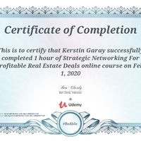Real Estate Udemy Certificate 