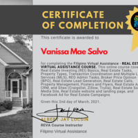 Certificate of completion - REVA Course