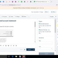 customer ticket with freshdesk