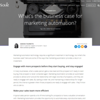 What's the business case for Marketing Automation