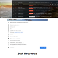 Email labeling and filtering tasks
