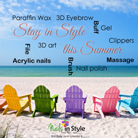 Monthly Themed Poster for a Nail Salon