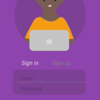 Daily UI Material Signon