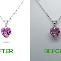High end Silver Neckless  Retouch