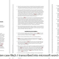 Transcription - from handwriting(PDF Form) to Microsoft Word