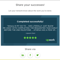 Got a star with my previous client. 🌟❤️