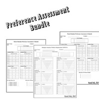 Preference Assessment Sheets