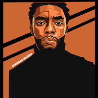 Vector art chadwick boseman
