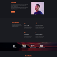 A personal website (portfolio website)