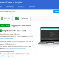 KickStart PageSpeed Insights Desktop