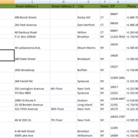 Excel data entry