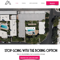 A mockup for a hotel website that never got developed.