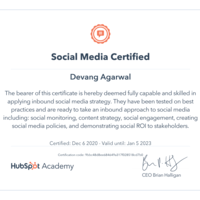 Certified Social Media Marketer