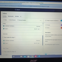 Working on Asana worklow