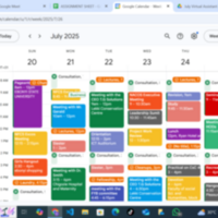 Schedules in Google Calendar