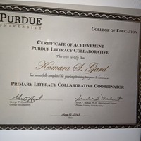 Adult Professional Development certificate