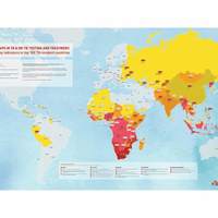 MSF World map showing TB and HIV stats