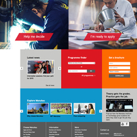 Technical institute website design