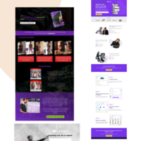 landing page mockup design