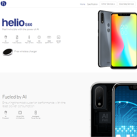 Helio S60 mobile landing page