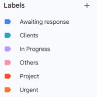 Labels on Gmail