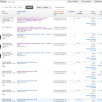 Amazon Variation Listings Page