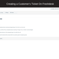 Creating Ticket on FreshDesk