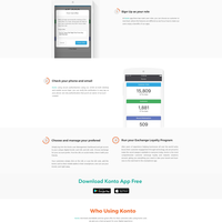 Banking/inance apps landing page