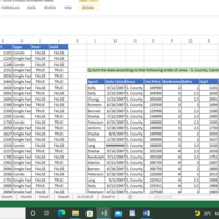 Spreadsheet sample: sort & filter