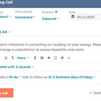 call logged